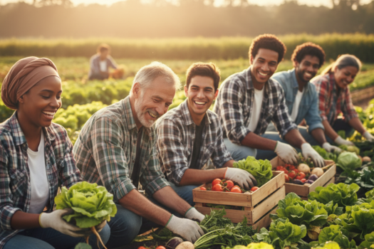 Afbeelding van Meer dan Eten: De Sociale Impact van de Biologische, Korte Ketens op Bedrijf